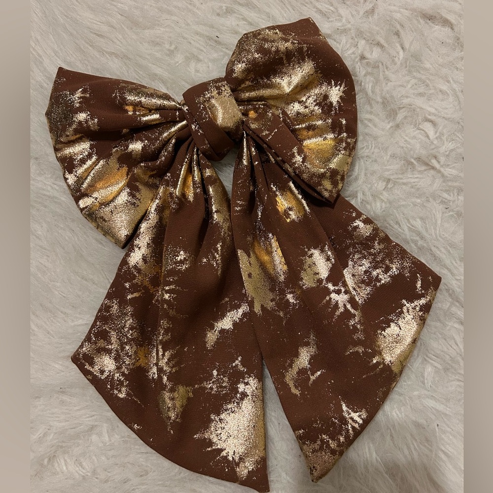 Anthropologie jumbo Shimmer Hair Bow - Picture 4 of 6